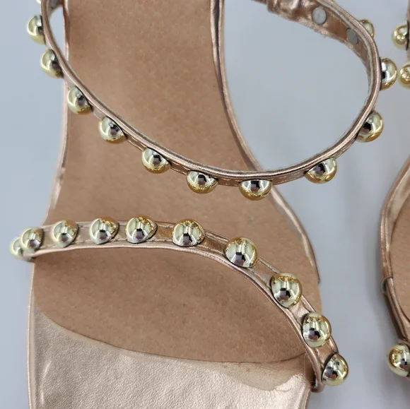 Venus Rose Gold heeled sandals - Picture 6 of 7
